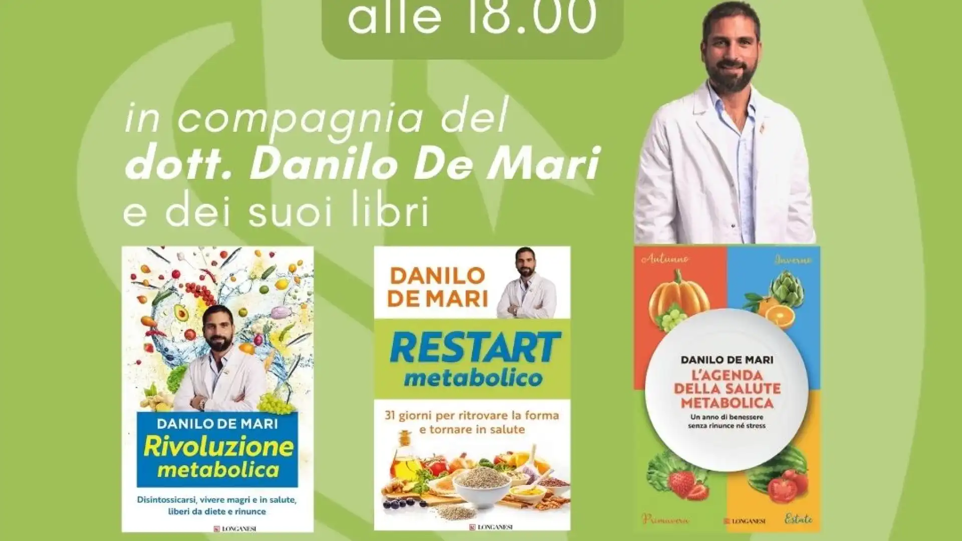 Venafro: alla Farmacia Santa Daria appuntamento con il dottor De Mari per conoscere l’innovativo metodo di Restart Metabolico.